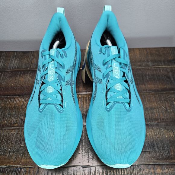 NEW ASICS Novablast 5 Mens Size 13 Running Shoes Wave Teal 1011b974 - Picture 2 of 13